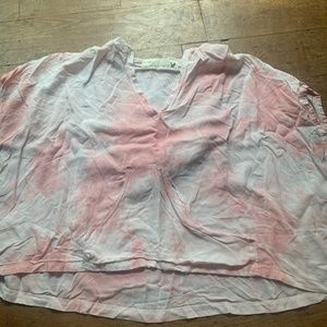Cropped hoodie top